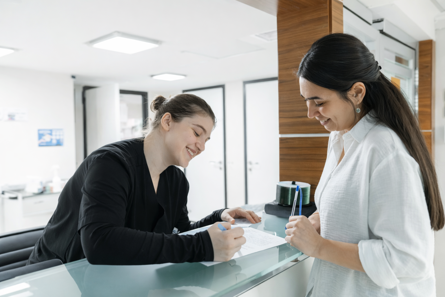 Reception area at Park Ave Dental Aesthetics Weehawken NJ